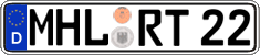 German license plate, Regular plates