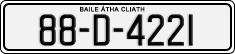 License plate of Ireland, Regular plates