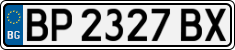 License plate of Bulgaria, Cars