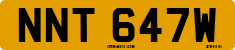 License plate of the United Kingdom, 1963 year system