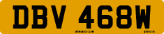 License plate of the United Kingdom, 1963 year system