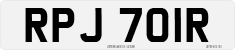 License plate of the United Kingdom, 1963 year system