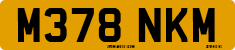 License plate of the United Kingdom, 1983 year system
