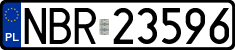 License plates of Poland, Regular car plates