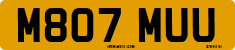 License plate of the United Kingdom, 1983 year system