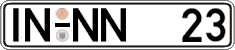 German license plate, Regular plates