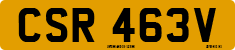 License plate of the United Kingdom, 1963 year system