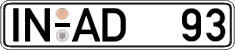 German license plate, Regular plates