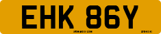 License plate of the United Kingdom, 1963 year system
