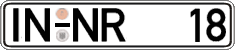 German license plate, Regular plates