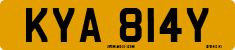 License plate of the United Kingdom, 1963 year system