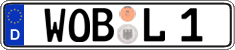 German license plate, Regular plates
