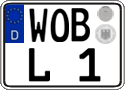 German license plate, Regular plates