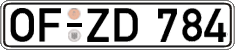 German license plate, Regular plates