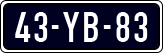 License plate of the Netherlands, Imported oldtimers (cars)