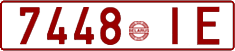 License plate Belarus, Cars (1992)