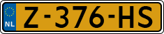 License plate of the Netherlands, Cars