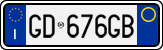 License plate of Italy, Cars (1994 year series)