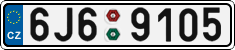 License plate of the Czech Republic, Cars (2001)