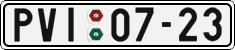 License plate of the Czech Republic, Cars (1960)