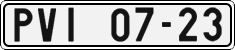 License plate of the Czech Republic, Cars (1960)