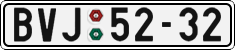 License plate of the Czech Republic, Cars (1960)