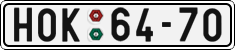 License plate of the Czech Republic, Cars (1960)