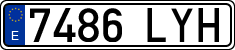 License plates of Spain, Ordinary (2000)