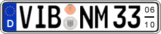 German license plate, Seasonal plates