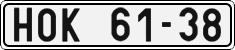 License plate of the Czech Republic, Cars (1960)