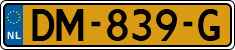 License plate of the Netherlands, Military