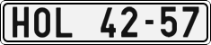 License plate of the Czech Republic, Cars (1960)