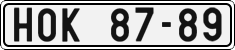 License plate of the Czech Republic, Cars (1960)