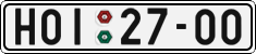 License plate of the Czech Republic, Cars (1960)
