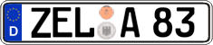 German license plate, Regular plates