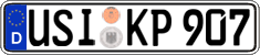 German license plate, Regular plates