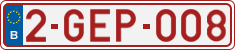 License plate of Belgium, Regular plates (2010)