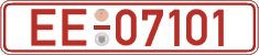 German license plate, Red license plates