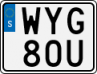 License plate of Sweden, Regular plates