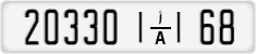 License plate of Morocco, Regular plates