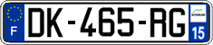 French license plate, SIV (ordinary)
