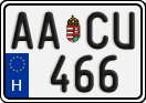 license plates of Hungary, Regular plates (2022)