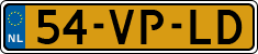 License plate of the Netherlands, Light Commercial Vehicles (1994 system)
