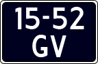 License plate of the Netherlands, Border Traffic (1953-2021 system)