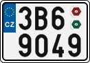 License plate of the Czech Republic, Cars (2001)