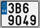 License plate of the Czech Republic, Cars (2001)