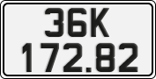 License plate of Vietnam, Cars