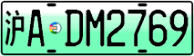License plate of China, Electric vehicles