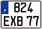 French license plate, FNI