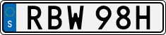 License plate of Sweden, Regular plates